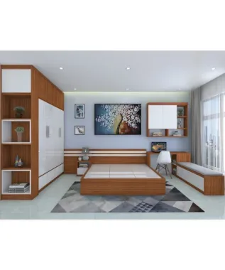 Combo nội thất phòng ngủ nhựa Vincoplast cho người cao tuổi sang trọng