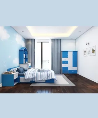 Combo nội thất phòng ngủ nhựa Ecoplast cao cấp cho trẻ em