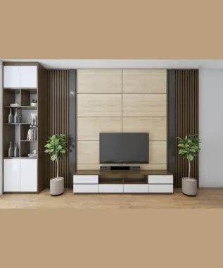 Giường nhựa Ecoplast bệt kết hợp tủ ngăn kéo đầu giường