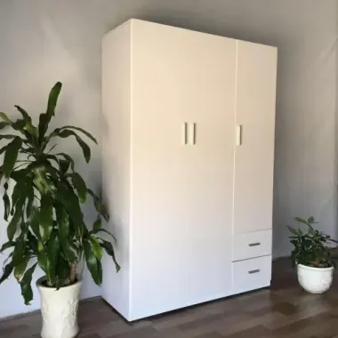 Tủ Quần Áo Nhựa 3 Cánh Trắng Cao Cấp | Nội Thất Quốc Tiến