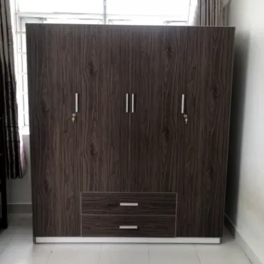 Tủ Quần Áo Nhựa 4 Cánh Vân Gỗ Cao Cấp – Sang Trọng & Tiện Nghi