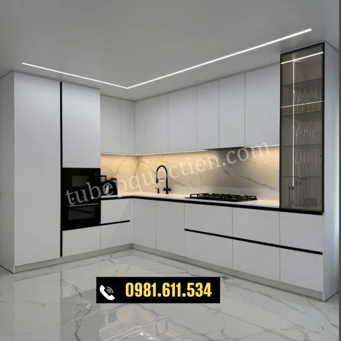 Tủ bếp nhựa Vincoplast phủ Acrylic