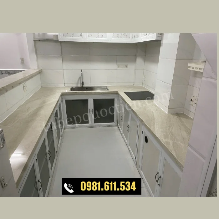 Tủ bếp nhựa Vincoplast chữ U